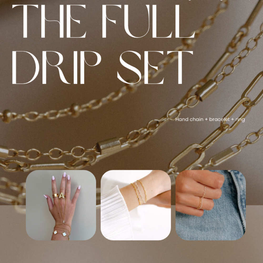 The Full Drip Set ( Gold Filled )