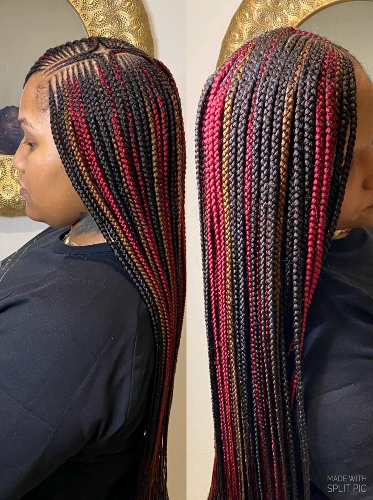 Tribal Braid Side Part