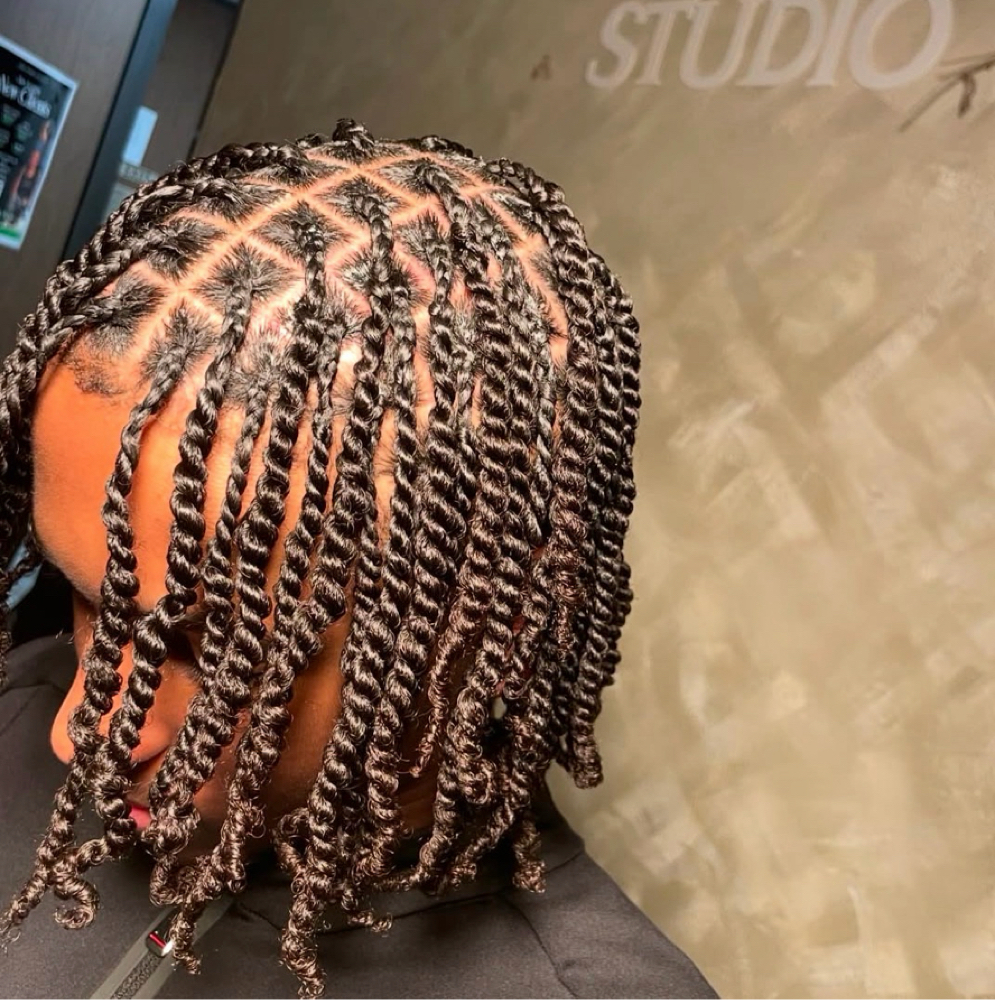 Two Strand Twist at Her Mane Studio in Houston, TX