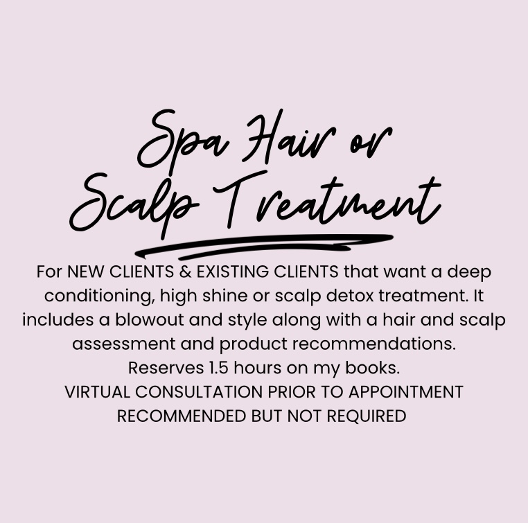 Spa Hair or Scalp Treatment