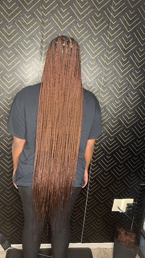 Knee Length Knotless Braids
