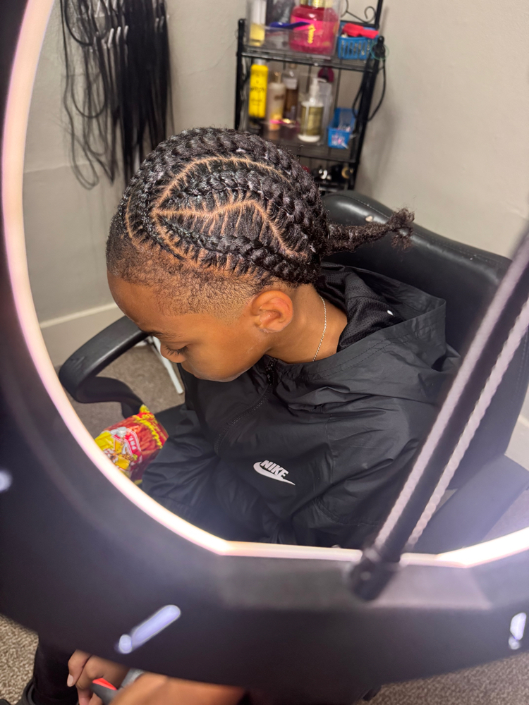 Boys Freestyle Braids at Hair By Niecey in Milwaukee, WI