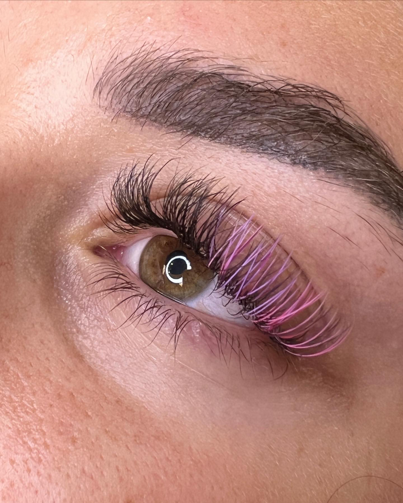 +Colored Lashes FULL SET