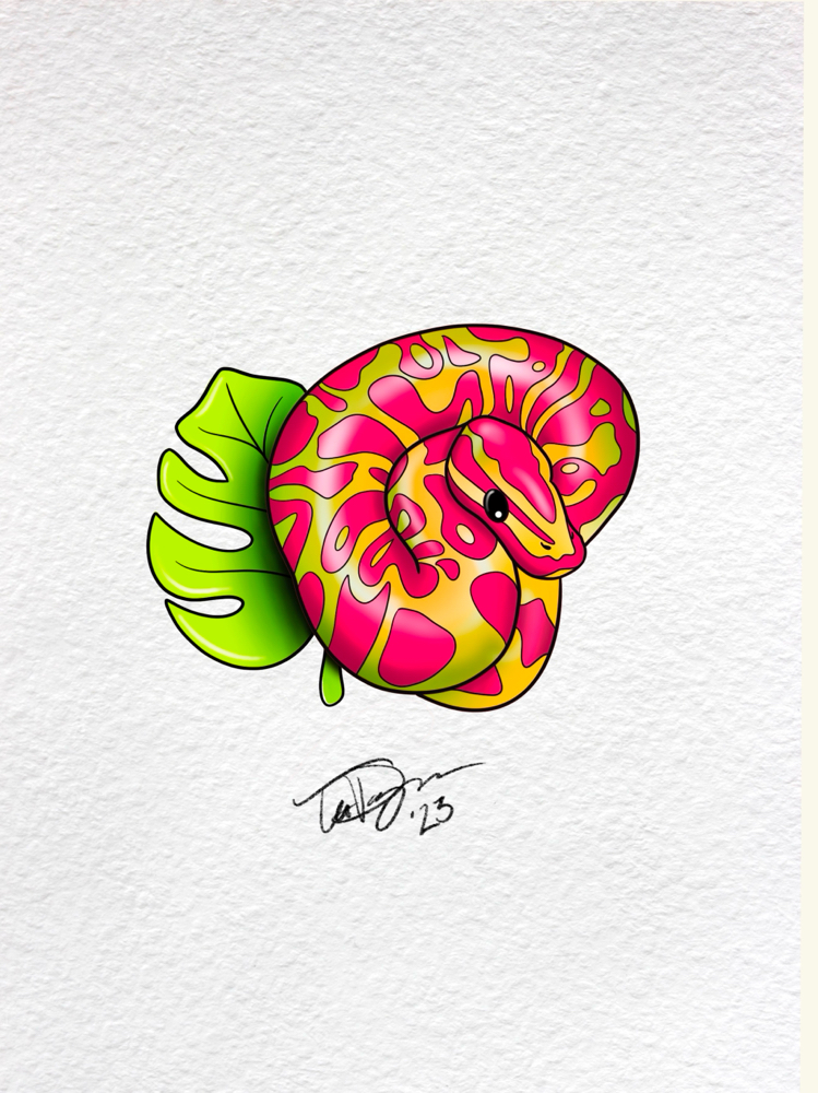 Tattoo Wannado - Neon Python
