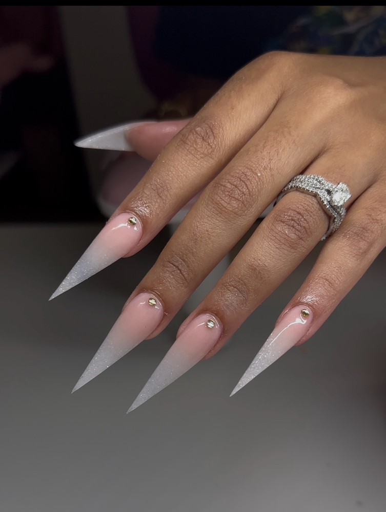 Basic Ombre/marble Nail Set at TeliyaUndrea in Dothan, AL