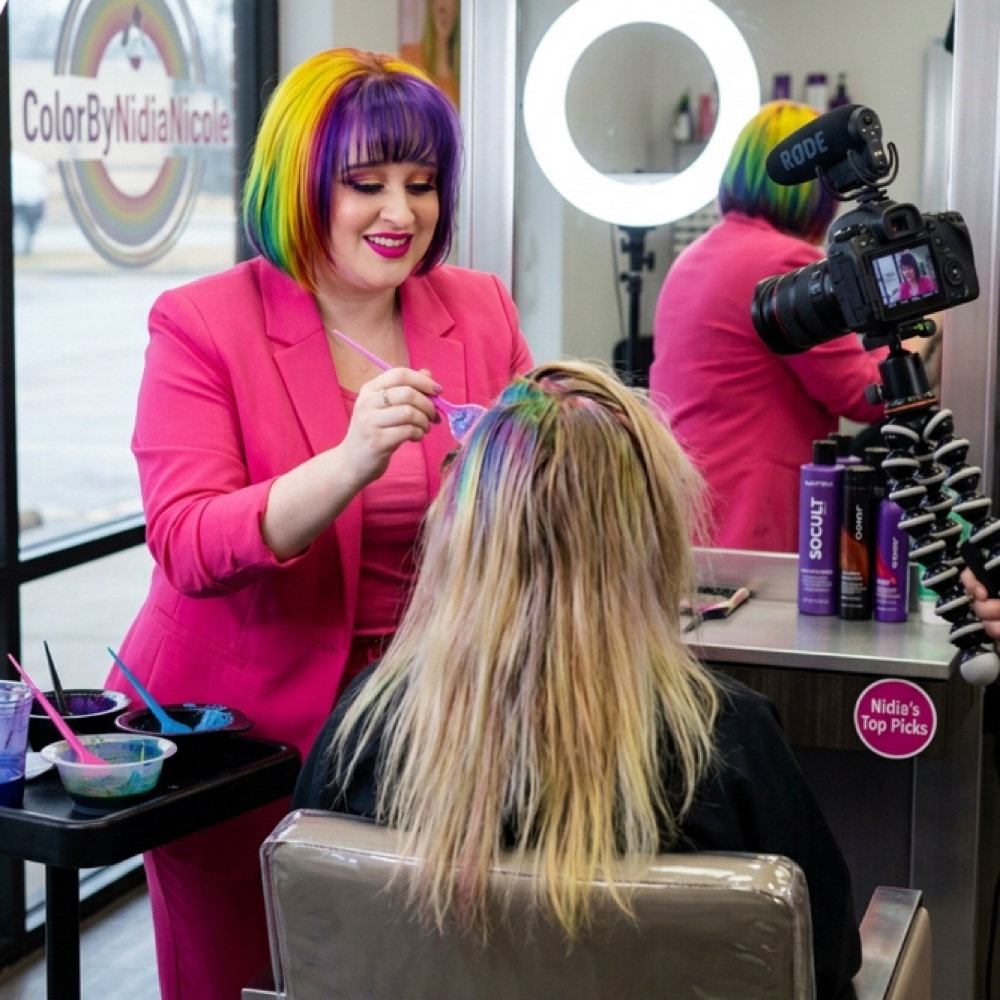 Exclusive Content Collaboration at ColorByNidiaNicole in Longview, TX