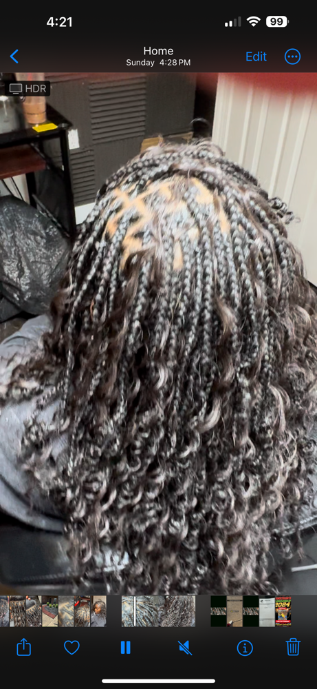 Small Boho Knotless