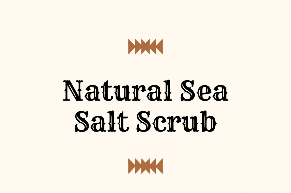 Natural Sea Salt Scrub