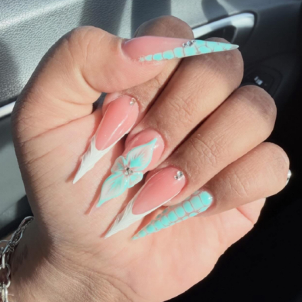 Long Acrylic Full Set at NailedXJanelle in Lubbock, TX