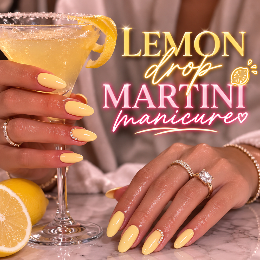 Lemon Drop Manicure at Pretty & Pink in Fort Myers, FL