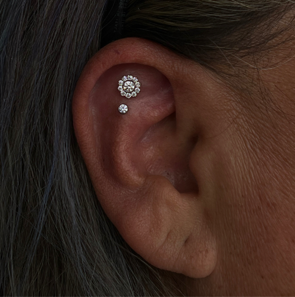 Flat (double) at Artistry Tattoo & Piercing Parlor in San antonio, TX