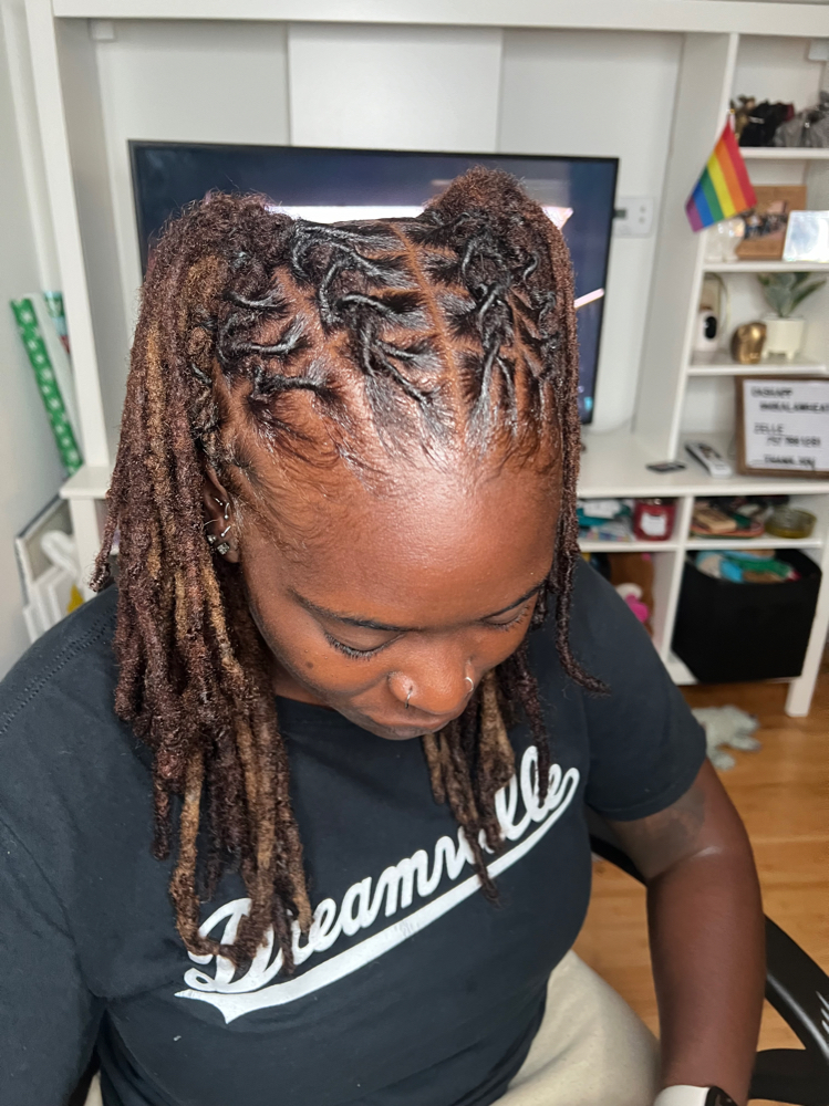 Loc Retwist + Style (Under 90 Locs)