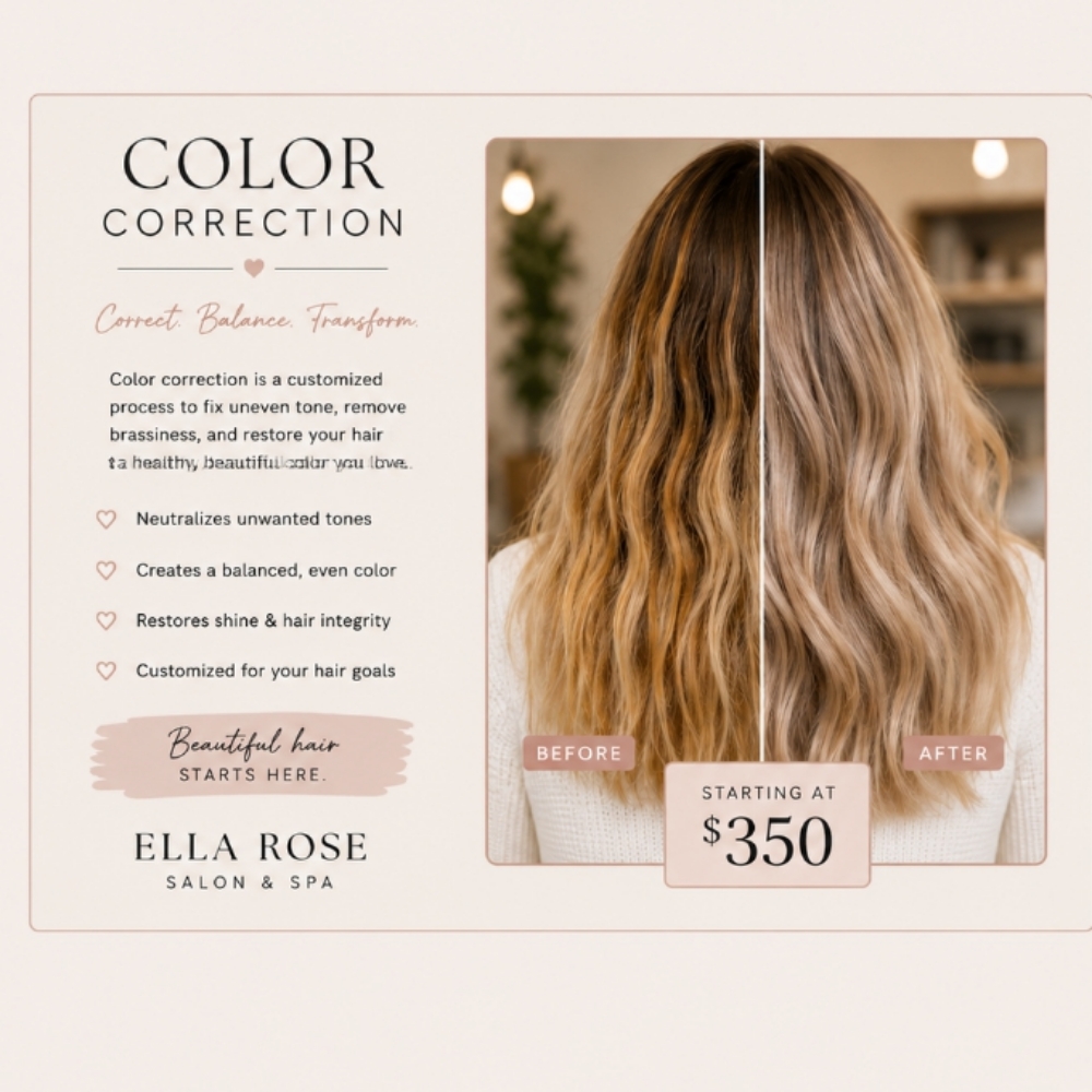 Color Correction at Ella Rose Salon and Spa in Carbondale, CO