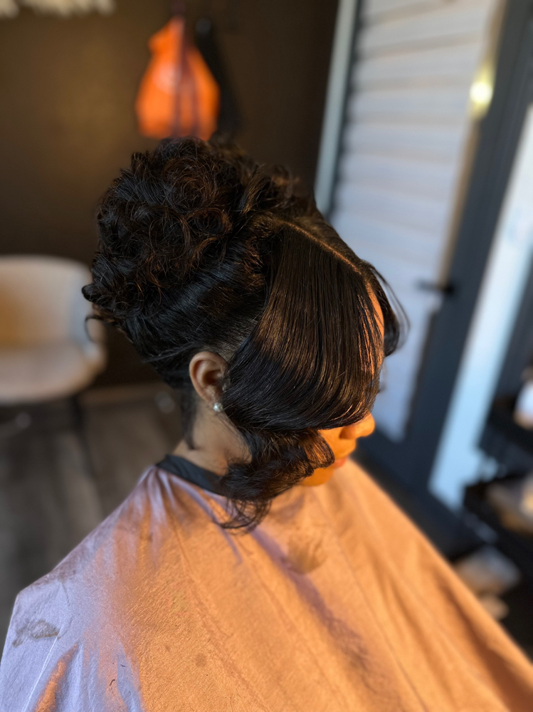 Messy Updo Quickweave