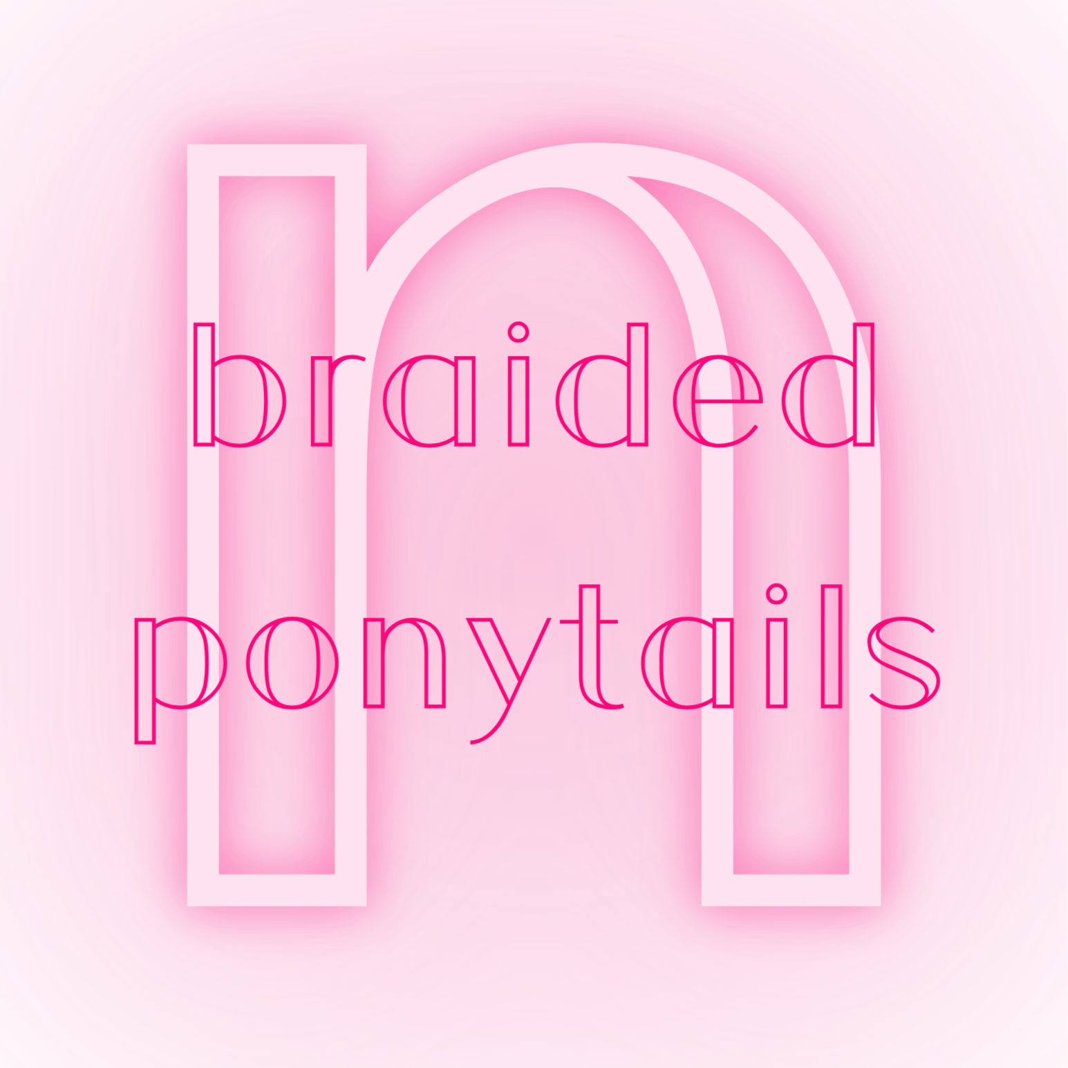 Braided Ponytails at nurishmints salon in Buffalo, NY