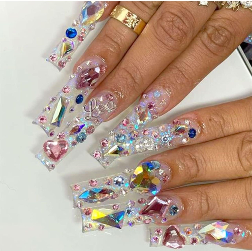 Lg Rhinestone (PER NAIL) Add On