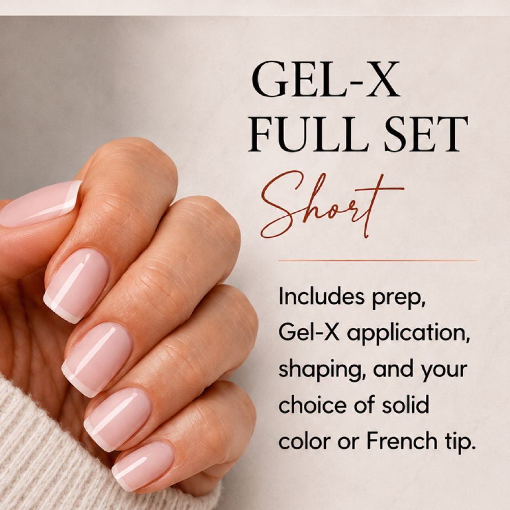 Gel-X Full Set Short at Eden Hair Co. in Arlington, TX