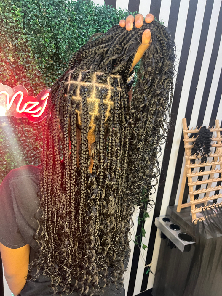 Boho Knotless Braids