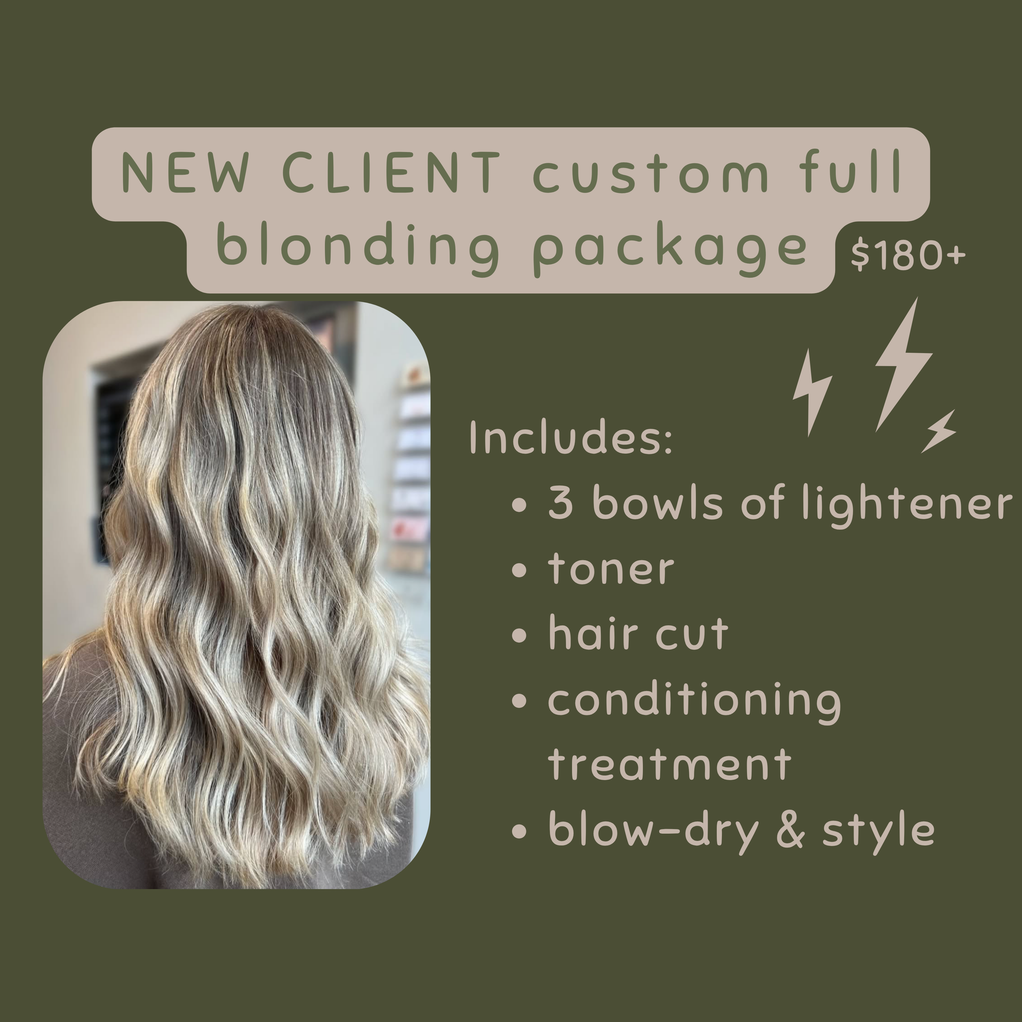 New Client Custom Blonding Package