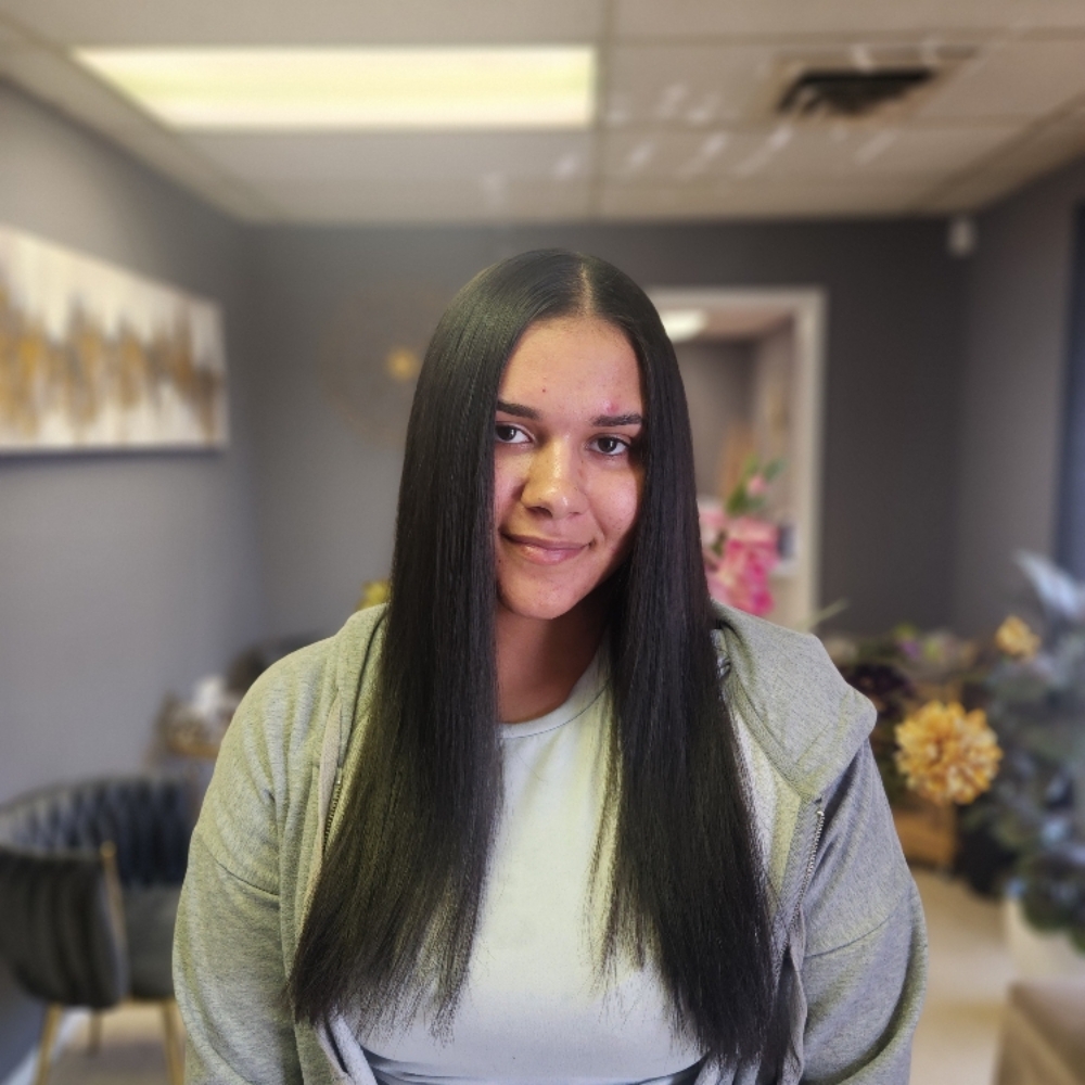 Signature Silk Press at Pinkie's Hair and Nails Salon Studio in Chattanooga, TN