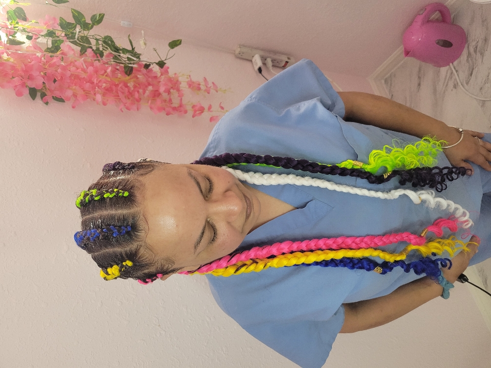 Six Braids at Yanelis Braids in Port Richey, FL