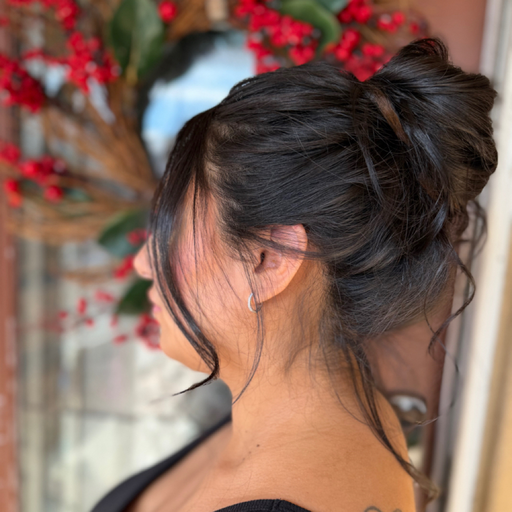 updo at Nova Hair Salon in Rancho Cucamonga, CA