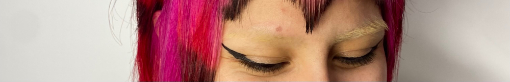 Bleach/Dye Eyebrows