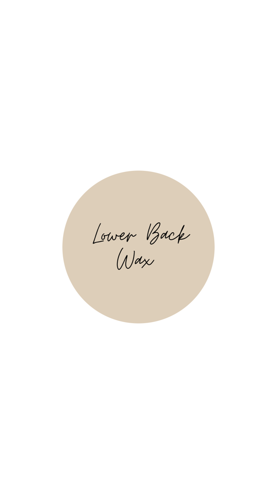 Lower Back Wax