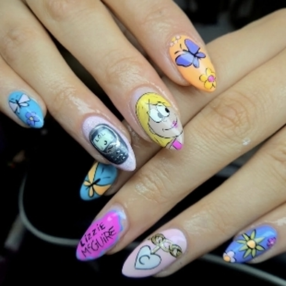 Gel Mani w/ Detailed Art at LaNails By LaNeal in Brandon, SD