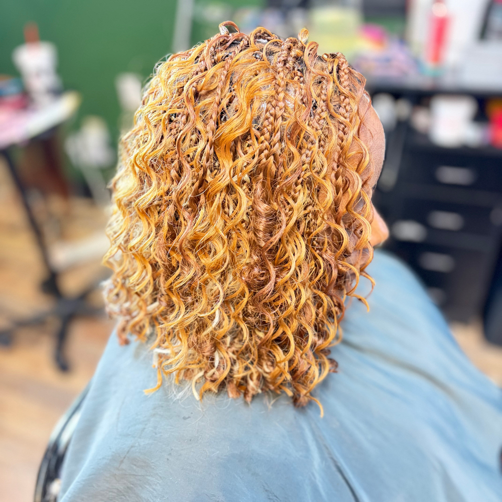 Medium Boho Knotless Bob at DeeStylist in Bryant, AR