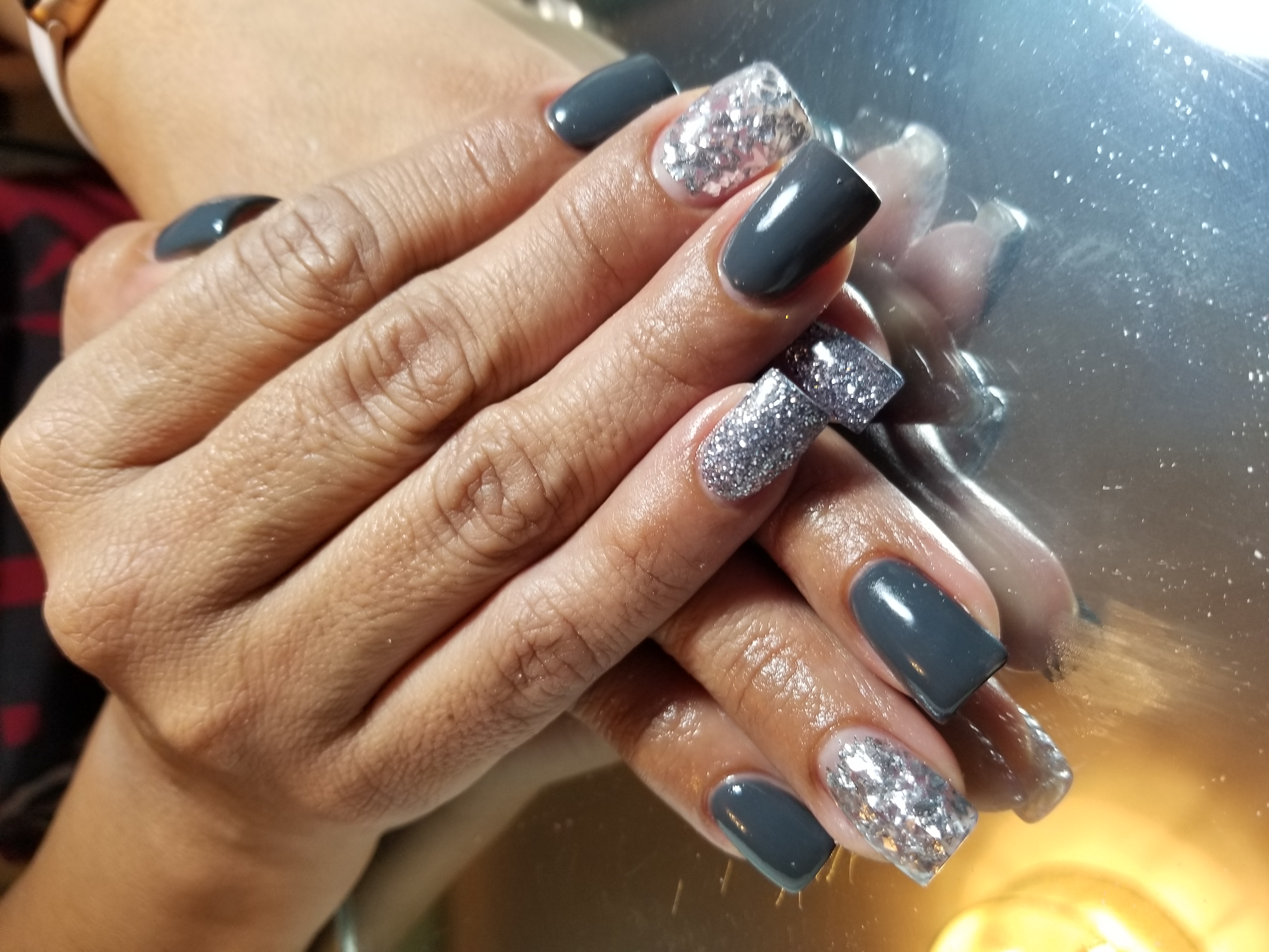 Fill +gel polish Short