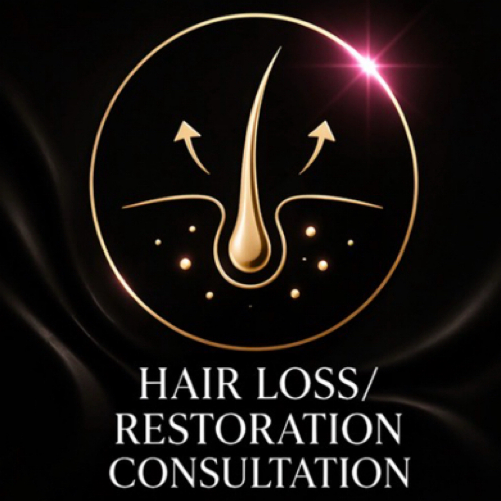 Hair Loss/ Hair Restoration Consultation in Person at Boss Savage Beauty in Flint, MI
