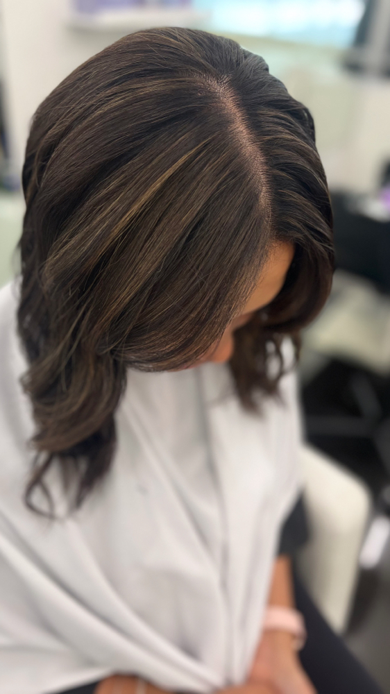 Root Touch Up And Partial Highlight