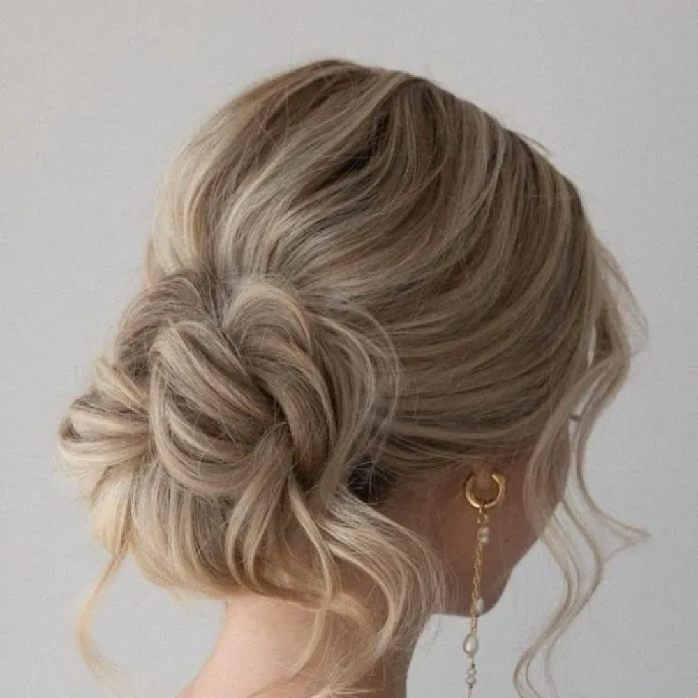 Formal updo at Locs and Lashes in Alcoa, TN