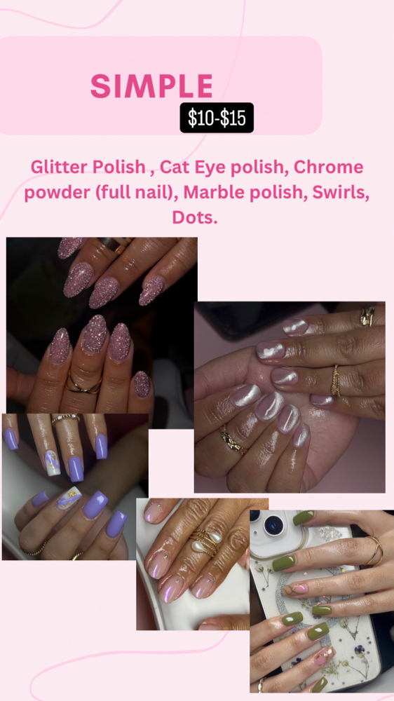 Simple Nail Art ($5-$10)
