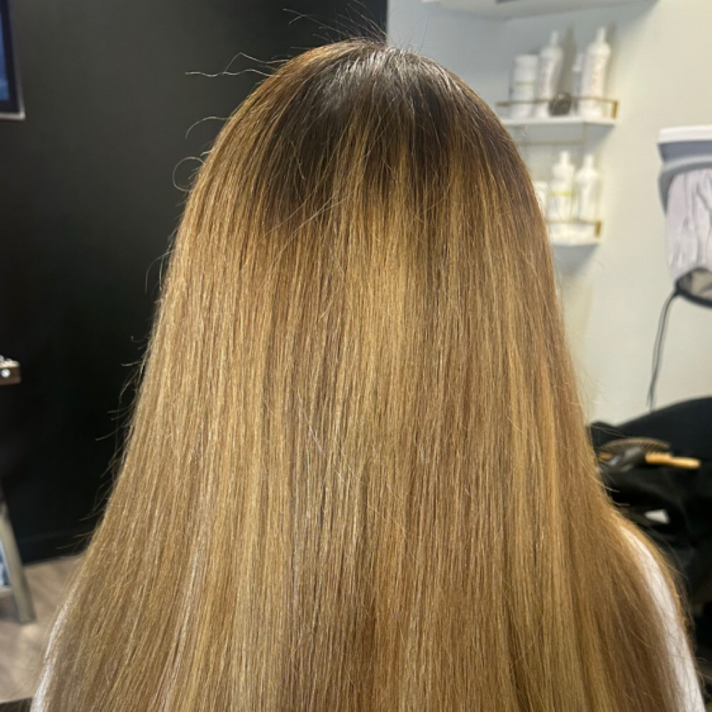 K tip Color at Valentino Virgin Hair Salon Bar in Houston, TX