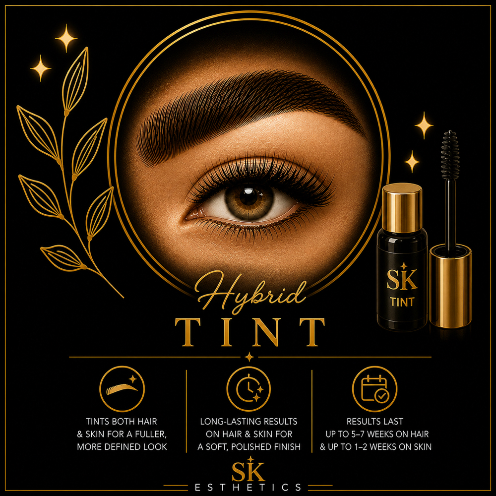 Hybrid Brow Tint at SK Esthetics in Lincoln, CA