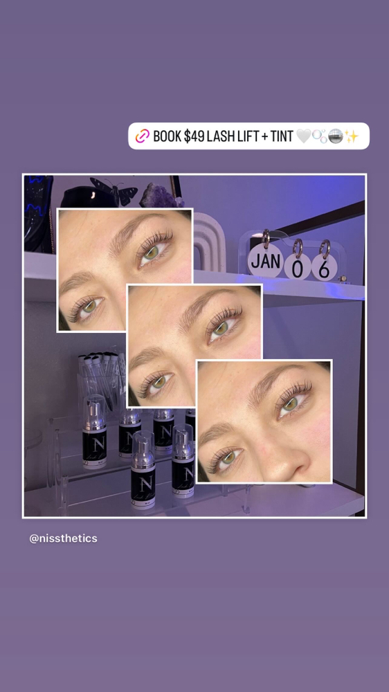 Lash lift + Tint