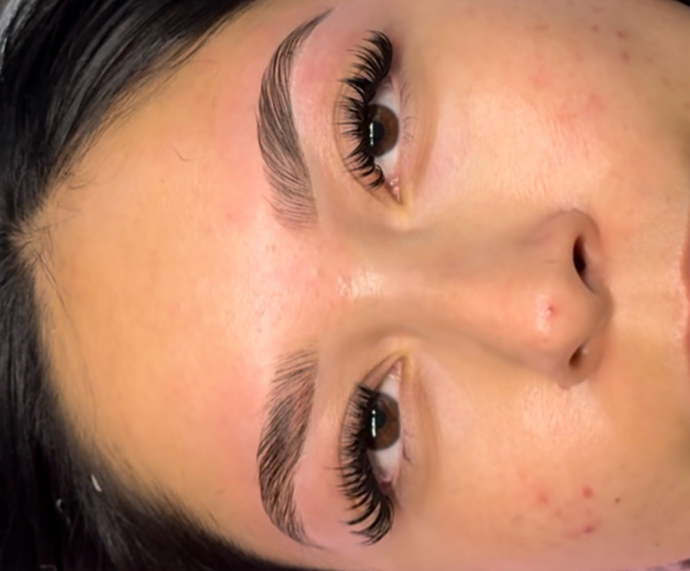 Hybrid 2 wk fill + brow lami & wax