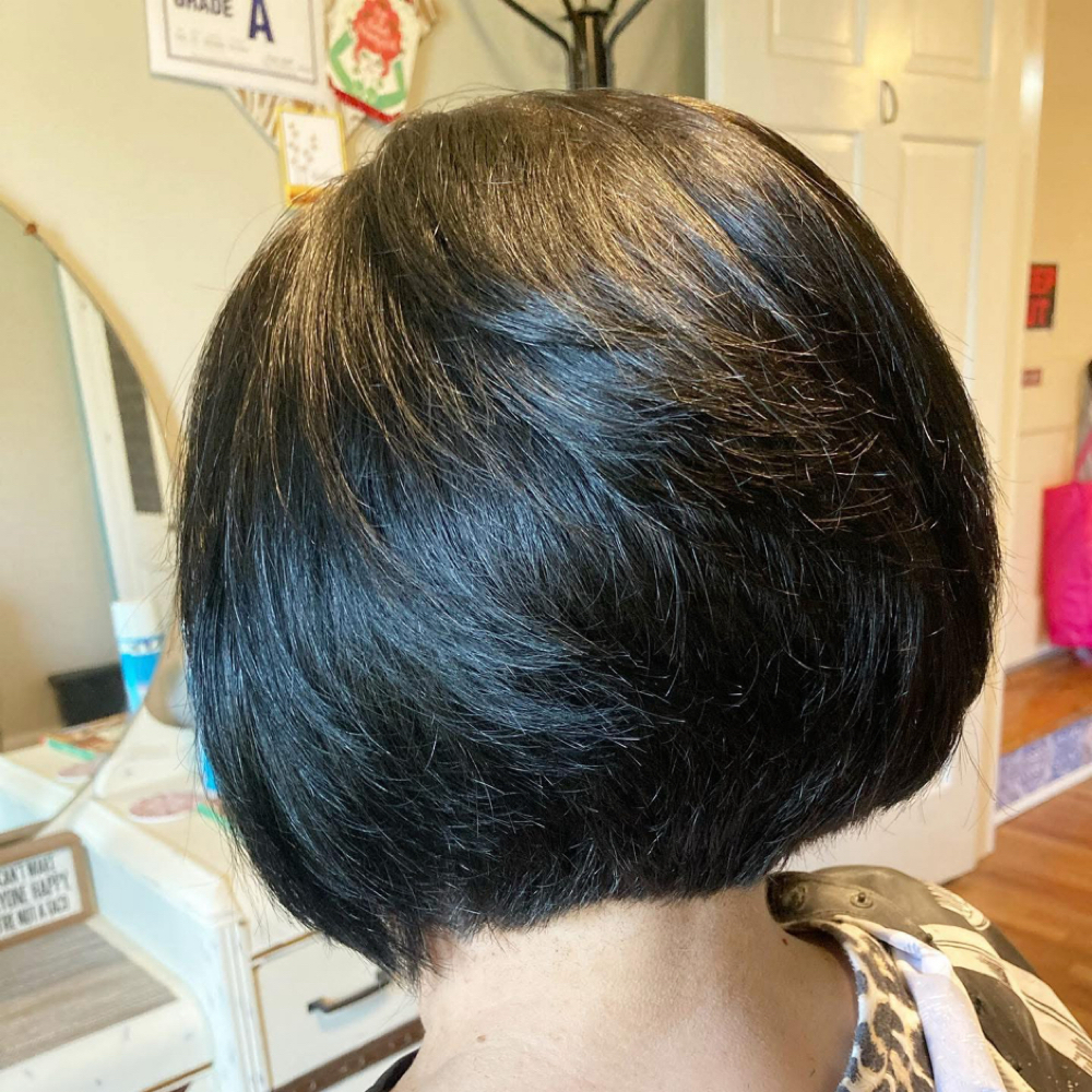 All Over Color Chin Length/shorter at LuLu’s Beauty Room in Kernersville, NC