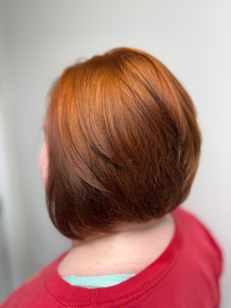 All Over Color Chin Length/shorter at LuLu’s Beauty Room in Kernersville, NC