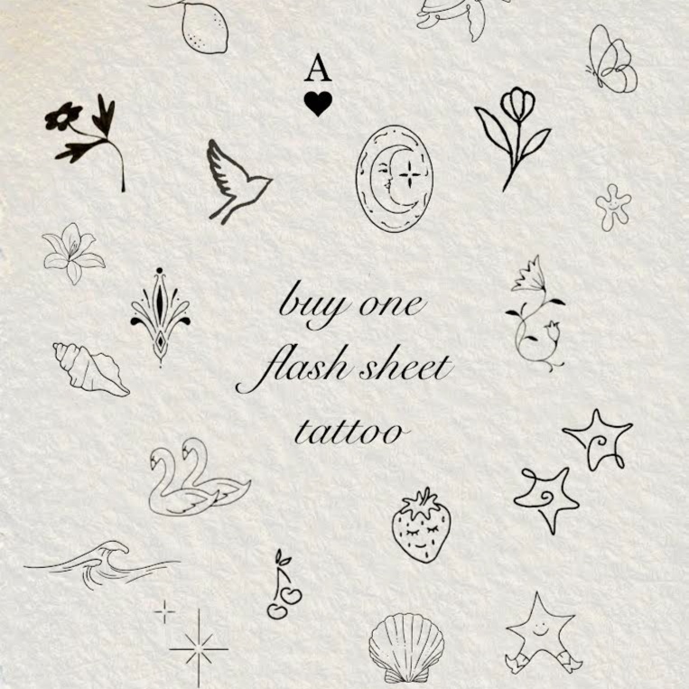 Spring Flash Sheet 2 Designs at DeLuna Ink in Ponte Vedra Beach, FL