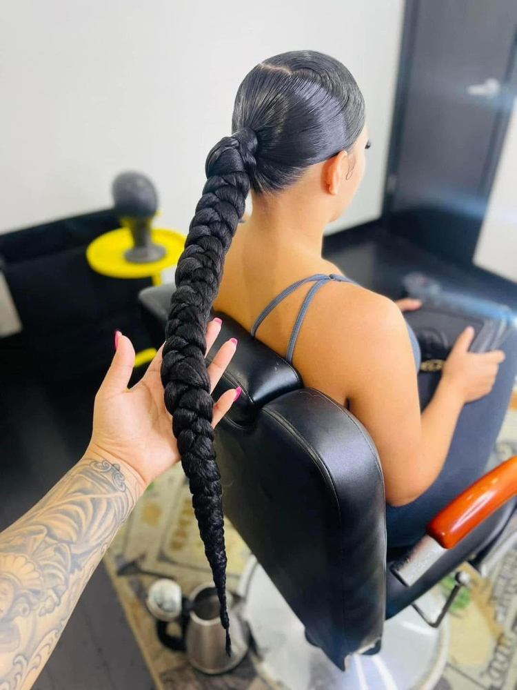 Ponytail W. Braided Pony