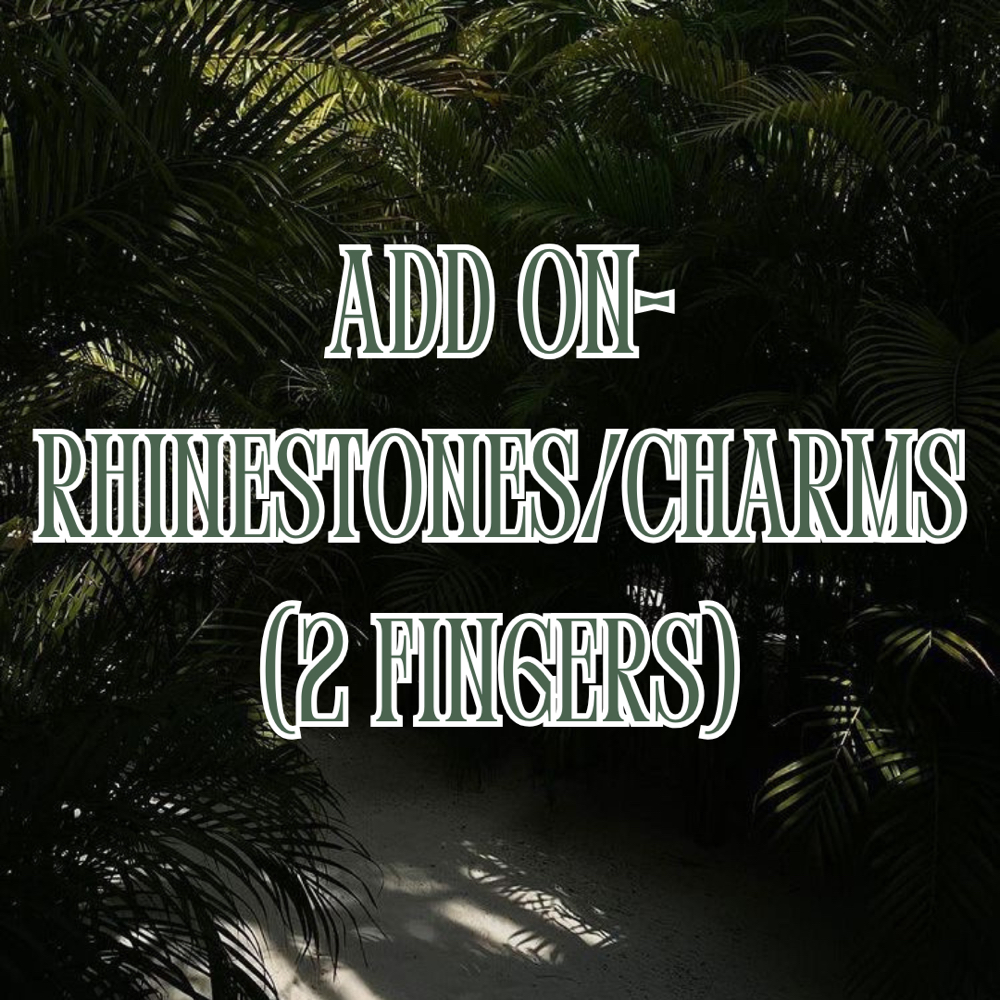 ADD ON-RHINESTONES/CHARMS (HALF) at SkinxHim Aesthetics in Athens, TX