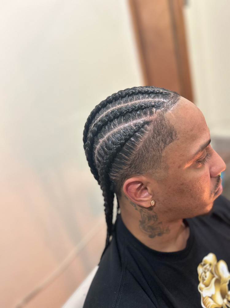 Stitch Braids w/ Fade