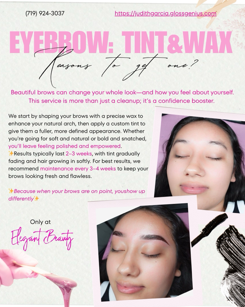 ✨EYEBROW TINT&WAX:TINTE&DEPILACION