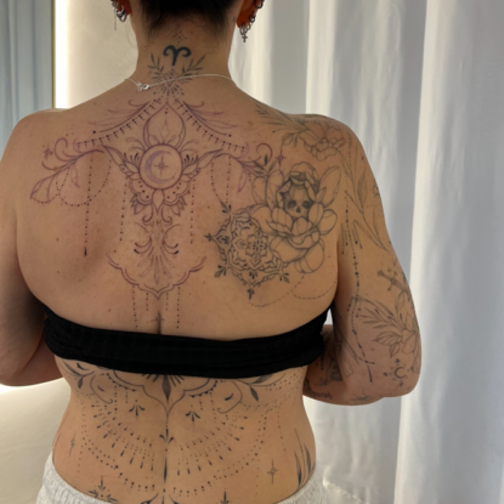 back piece at inkbyhalie • lochdidmyink in brick, NJ