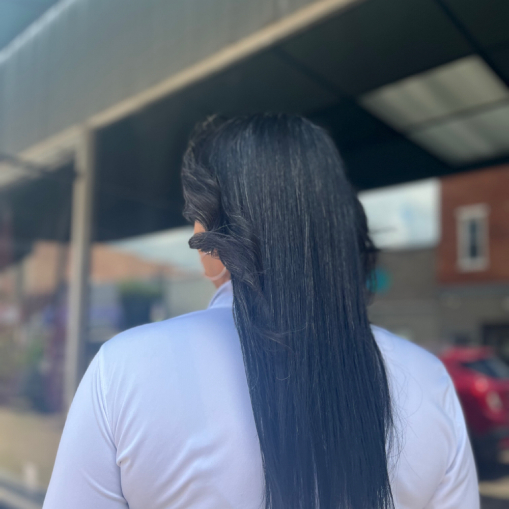 Silk Press + Volume Enhancement at Glam Life Artistry in Milan, TN
