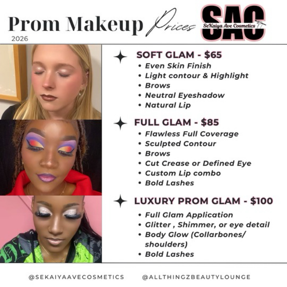 Prom Makeup at All Thingz Beauty Lounge LLC in Rock Hill, SC