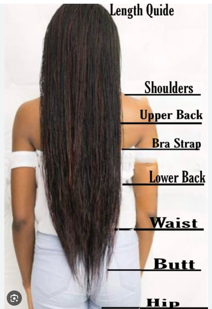 Bra strap/Upper Back Length